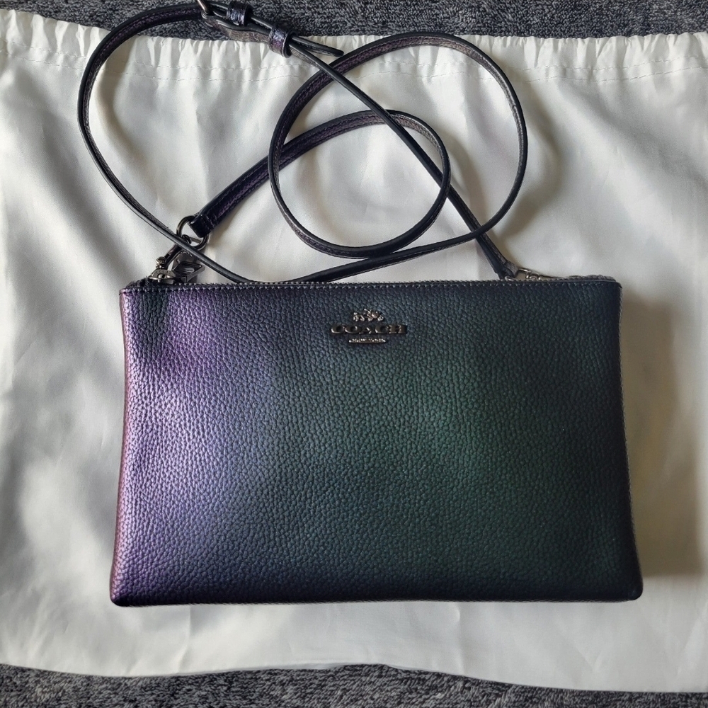 Coach Lyla Holographic Oil Slick Crossbody Bag EUC